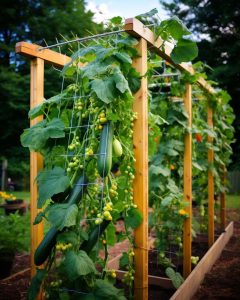 How to build a DIY trellis for grow bags